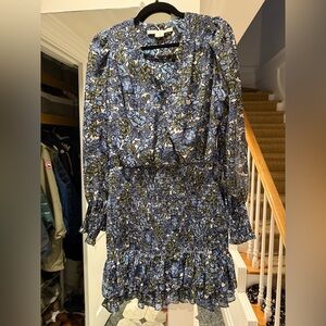 Veronica Beard blue floral dress